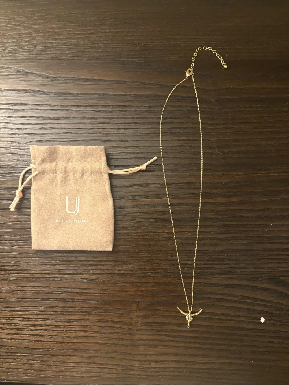 NEW Uncommon James Gold Fighter Necklace